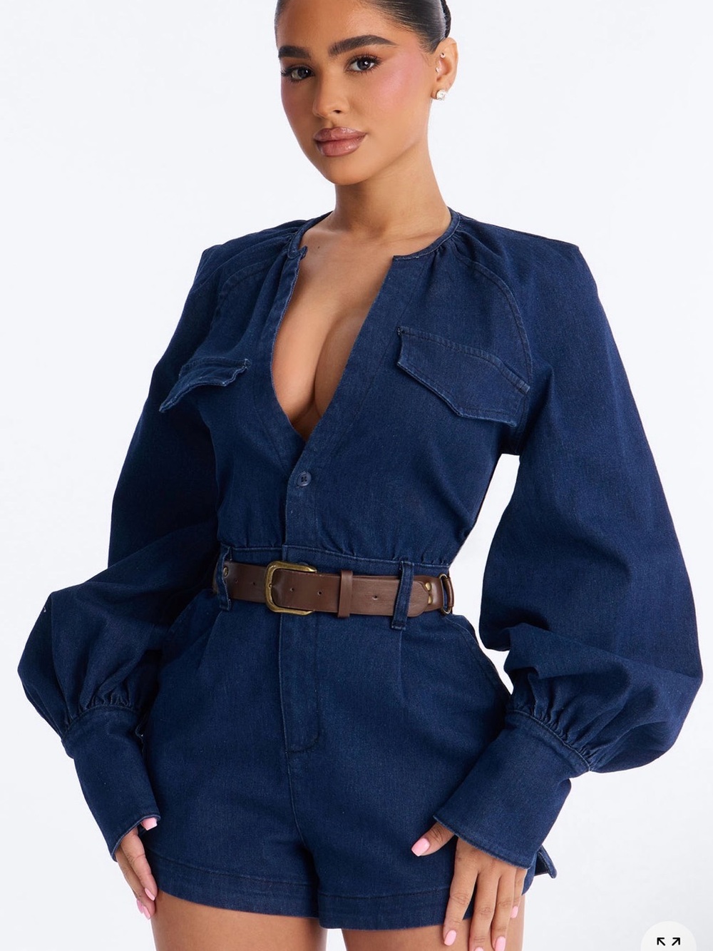 Off To La Quinta Belted Romper
